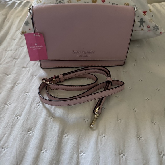 kate spade Handbags - kate spade blush pink leather crossbody with detachable strap
